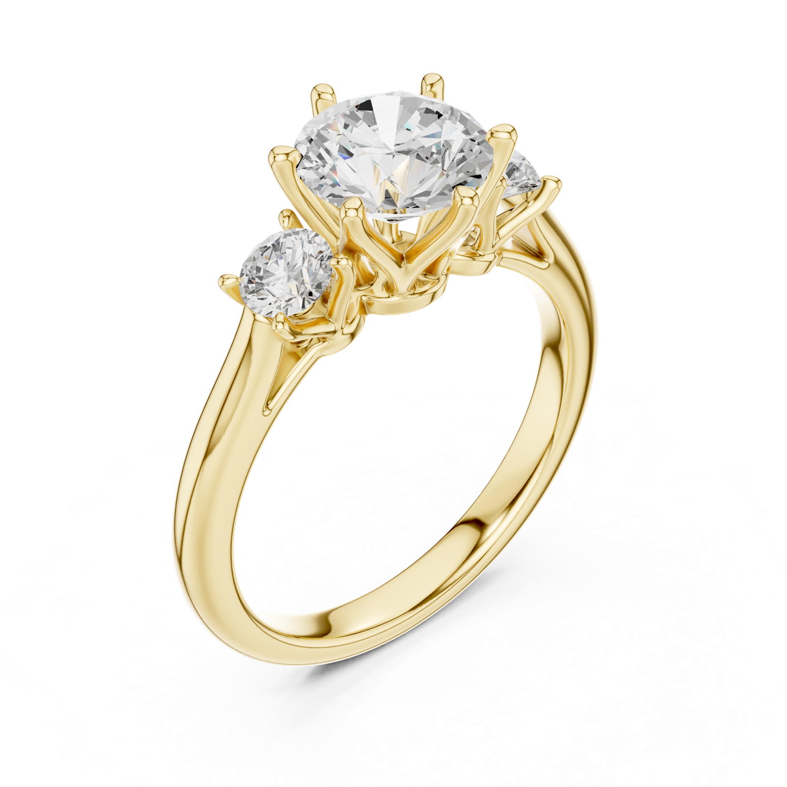 Gold Ring DDLR-920, Yellow Gold, view 2