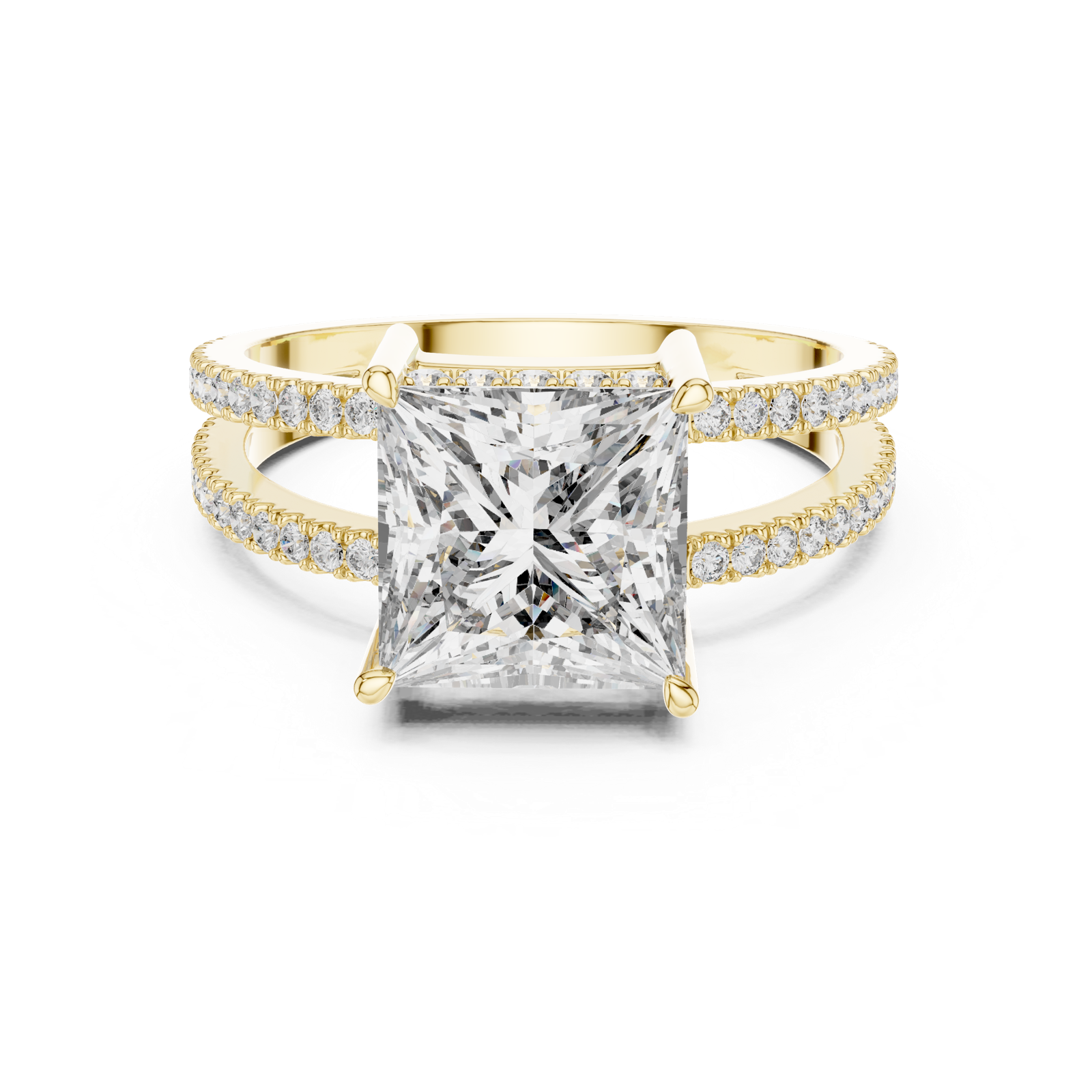 Gold Ring L03-1384, Yellow Gold, view 4