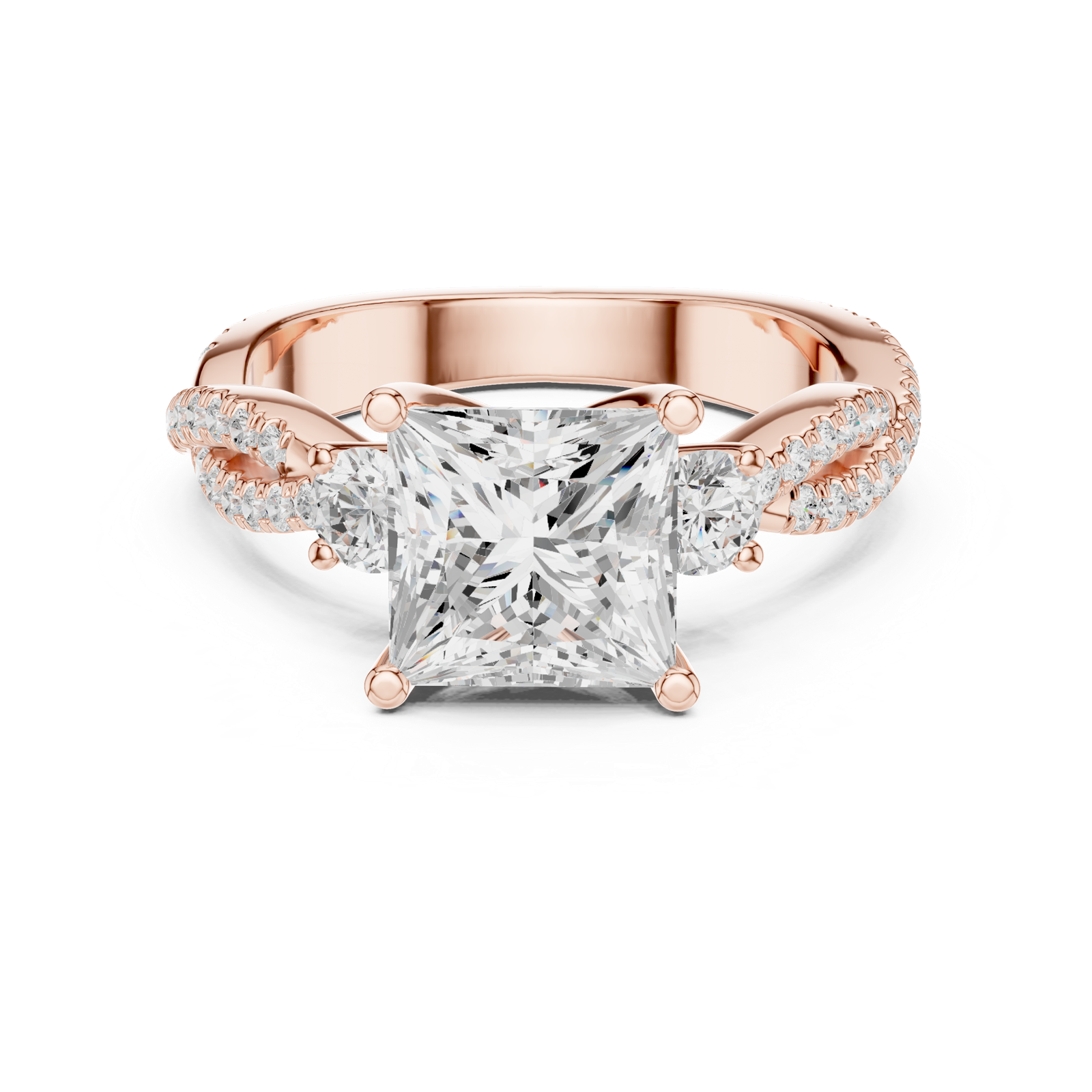 Gold Ring DDLR-1038, Rose Gold