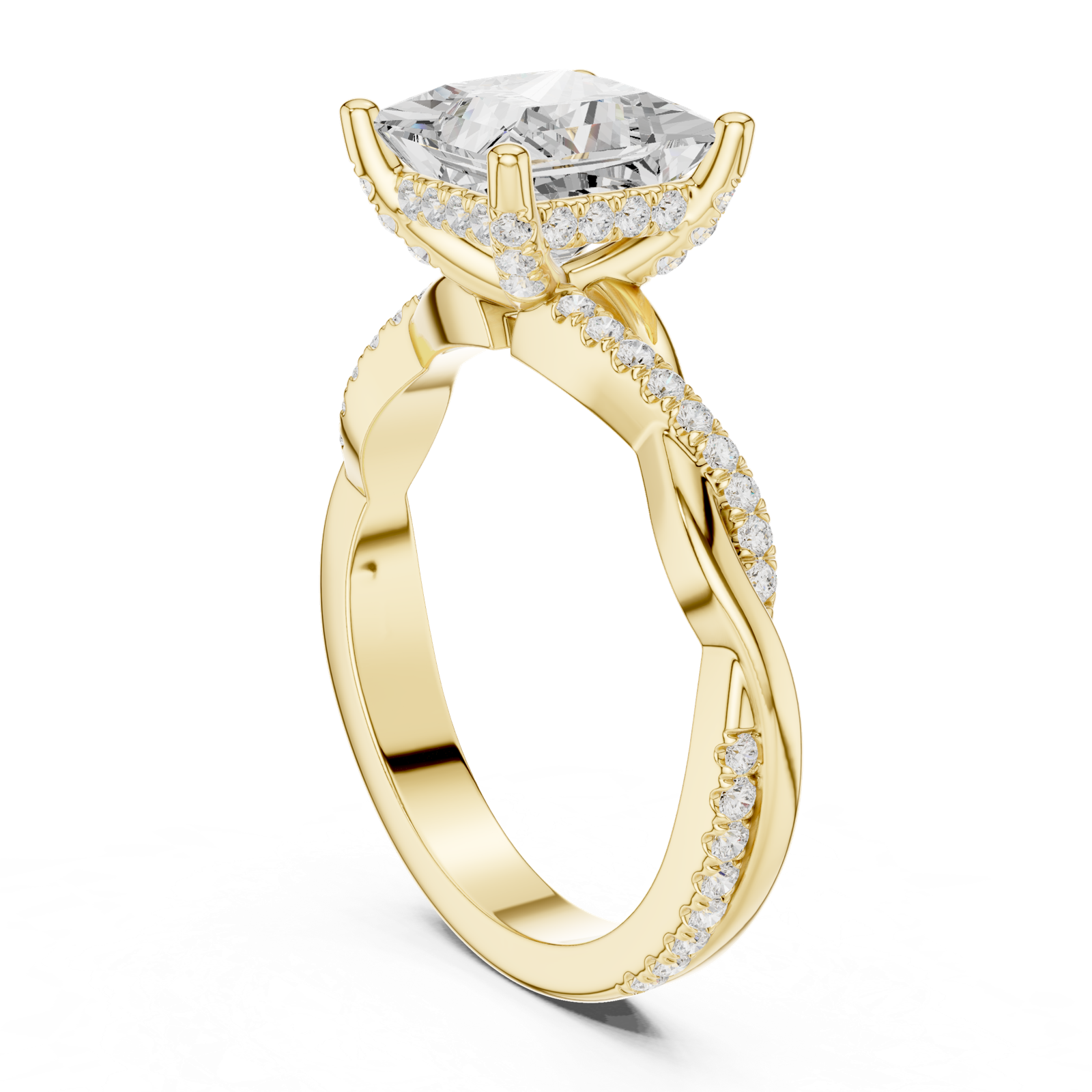 Gold Ring DDLR-883, Yellow Gold, view 1