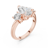 Gold Ring DDLR-903, Rose Gold, view 2