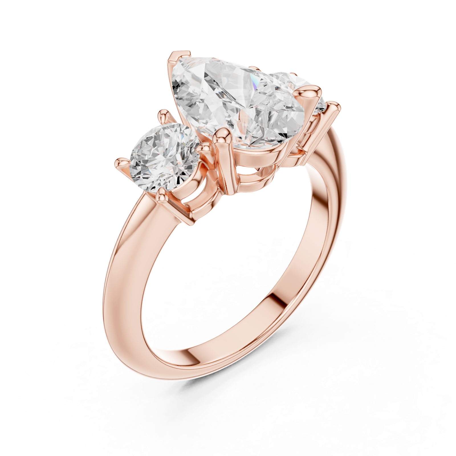 Gold Ring DDLR-903, Rose Gold, view 2