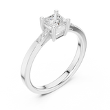 Gold Ring DDLR-491, White Gold, view 2