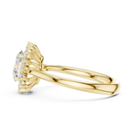 Gold Ring DDLR-698, Yellow Gold, view 3