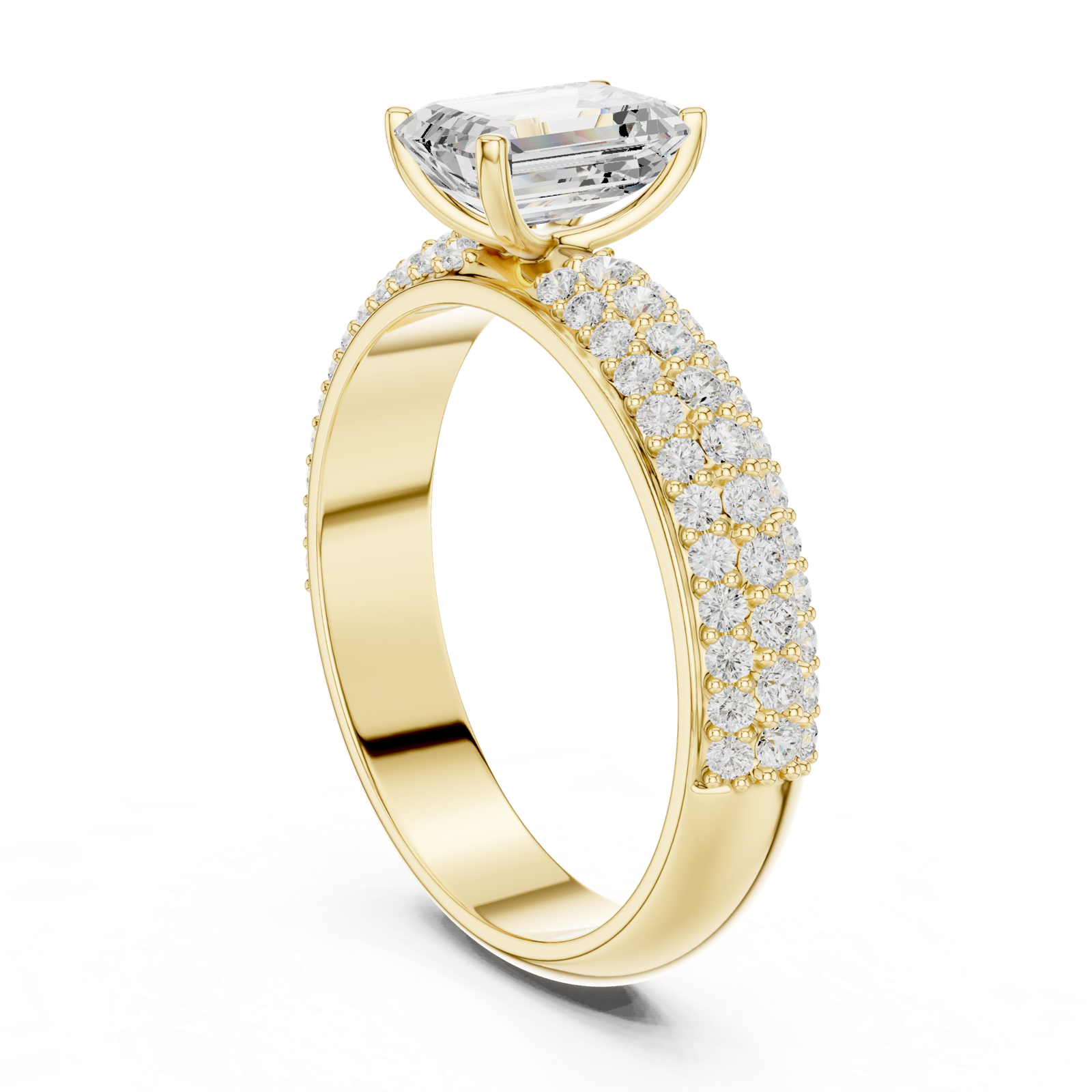 Gold Ring DDLR-1066, Yellow Gold, view 1