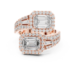 Gold Ring DDLR-014, Rose Gold, view 4