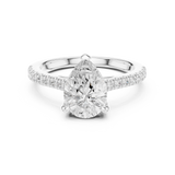 Gold Ring DDLR-915, White Gold, view 4