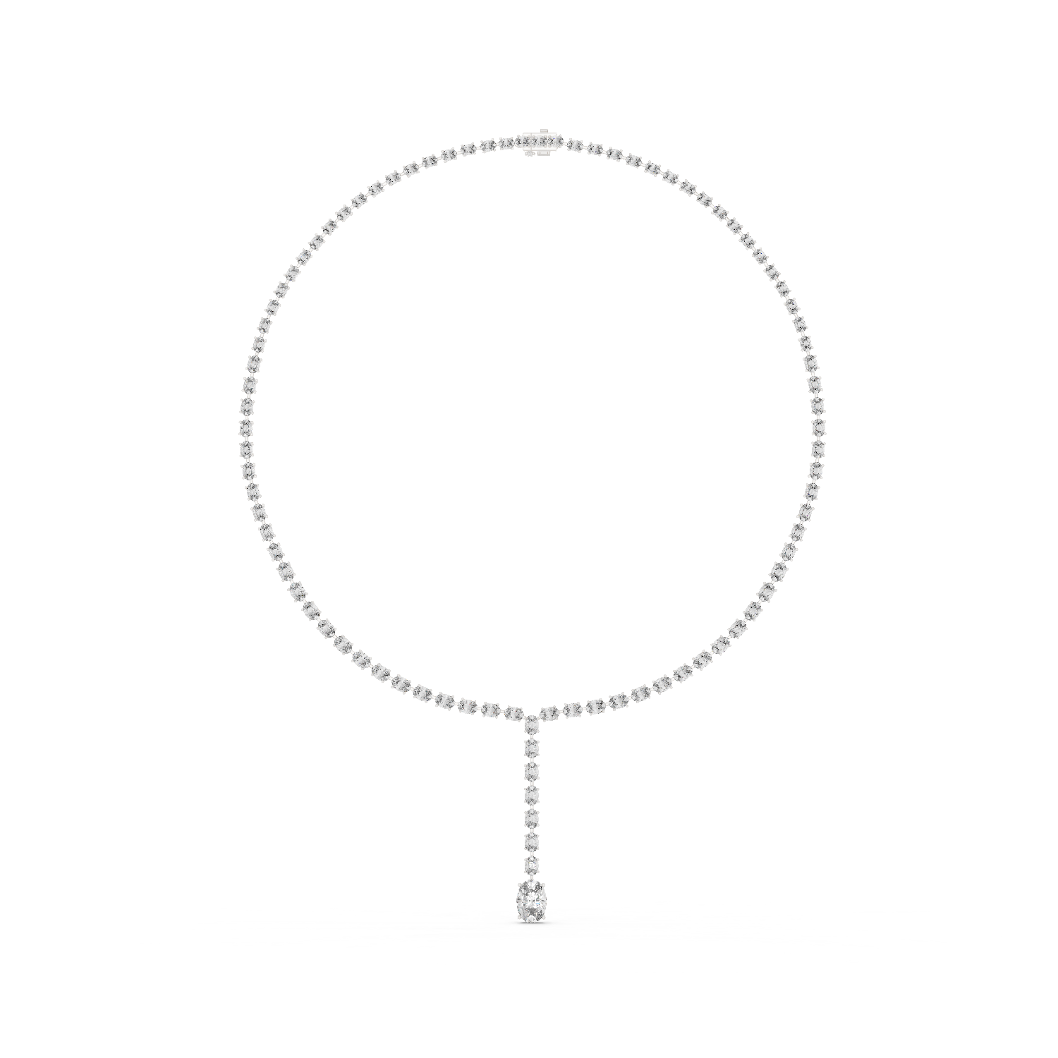Gold Necklace GNK-0047, White Gold