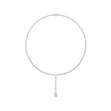Gold Necklace GNK-0047, White Gold