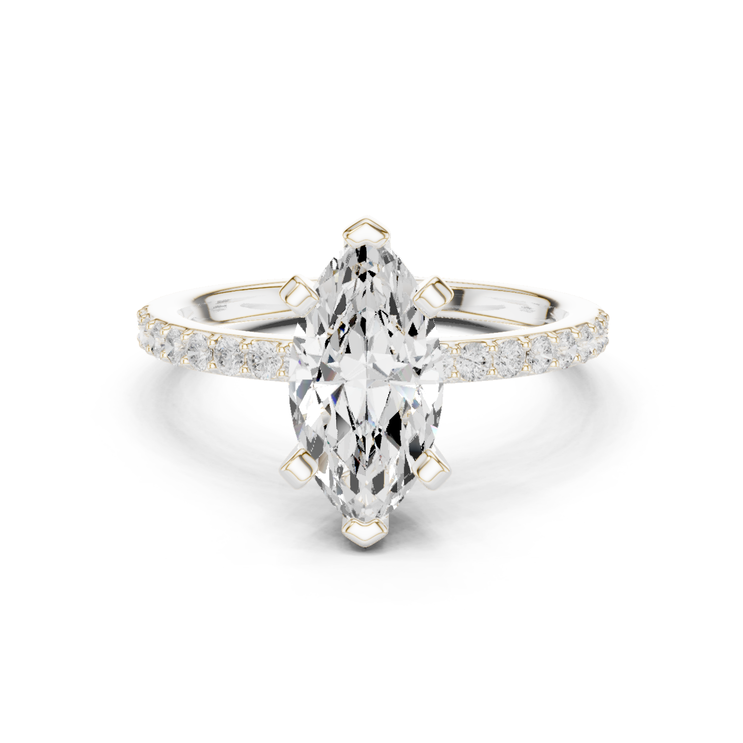 Gold Ring DDLR-887, White Gold