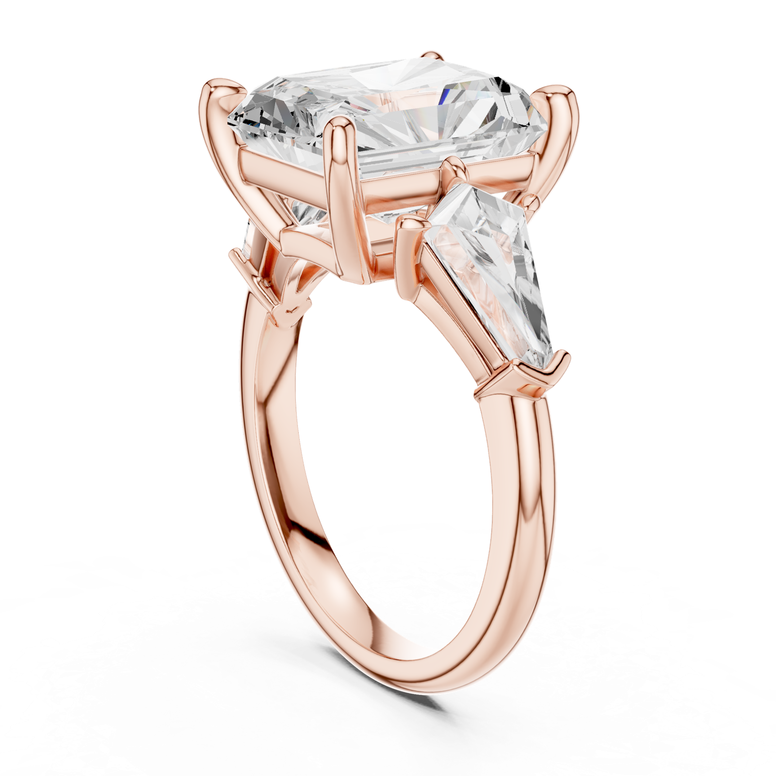 Gold Ring DDLR-288, Rose Gold, view 1