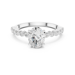 Gold Ring DDLR-1058, White Gold, view 4