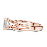 Gold Jewelry L36-9, Princess center stone, Rose Gold, view 3