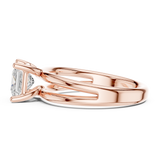 Gold Jewelry L36-9, Princess center stone, Rose Gold, view 3