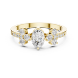 Gold Ring HLR-258, Yellow Gold