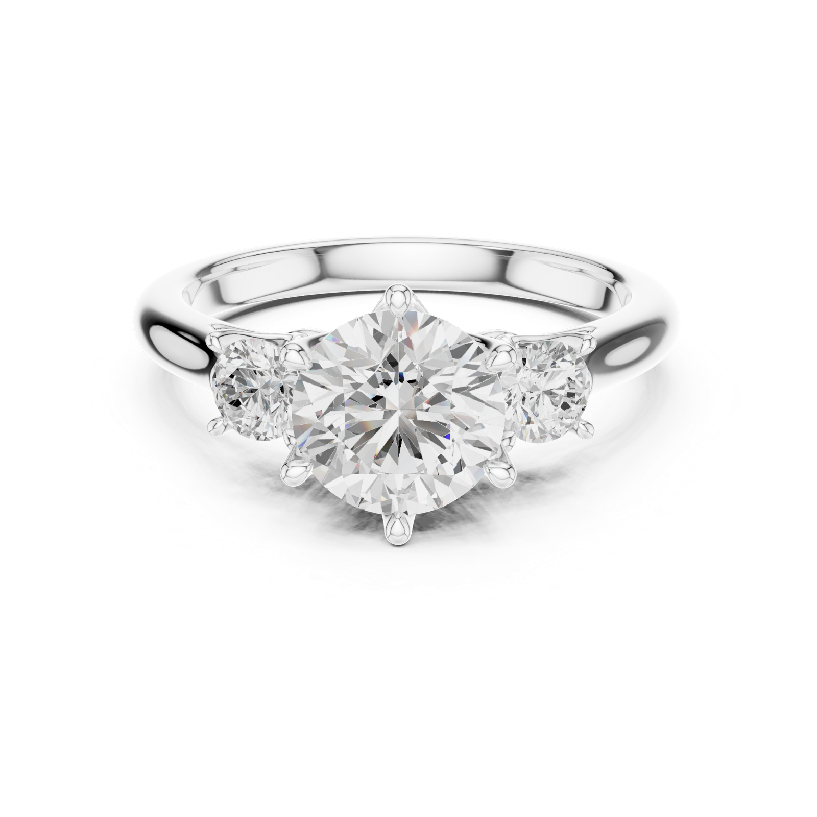 Gold Ring DDLR-920, White Gold, view 4