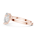 Gold Ring DDLR-1089, Rose Gold, view 3