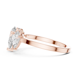 Gold Ring DDLR-1089, Rose Gold, view 3