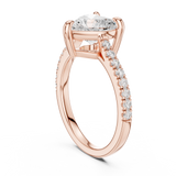 Gold Ring DDLR-878, Rose Gold, view 1