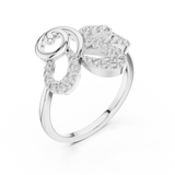 Gold Ring LR-01 (53), White Gold, view 2