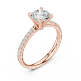 Gold Ring DDLR-628, Rose Gold, view 2