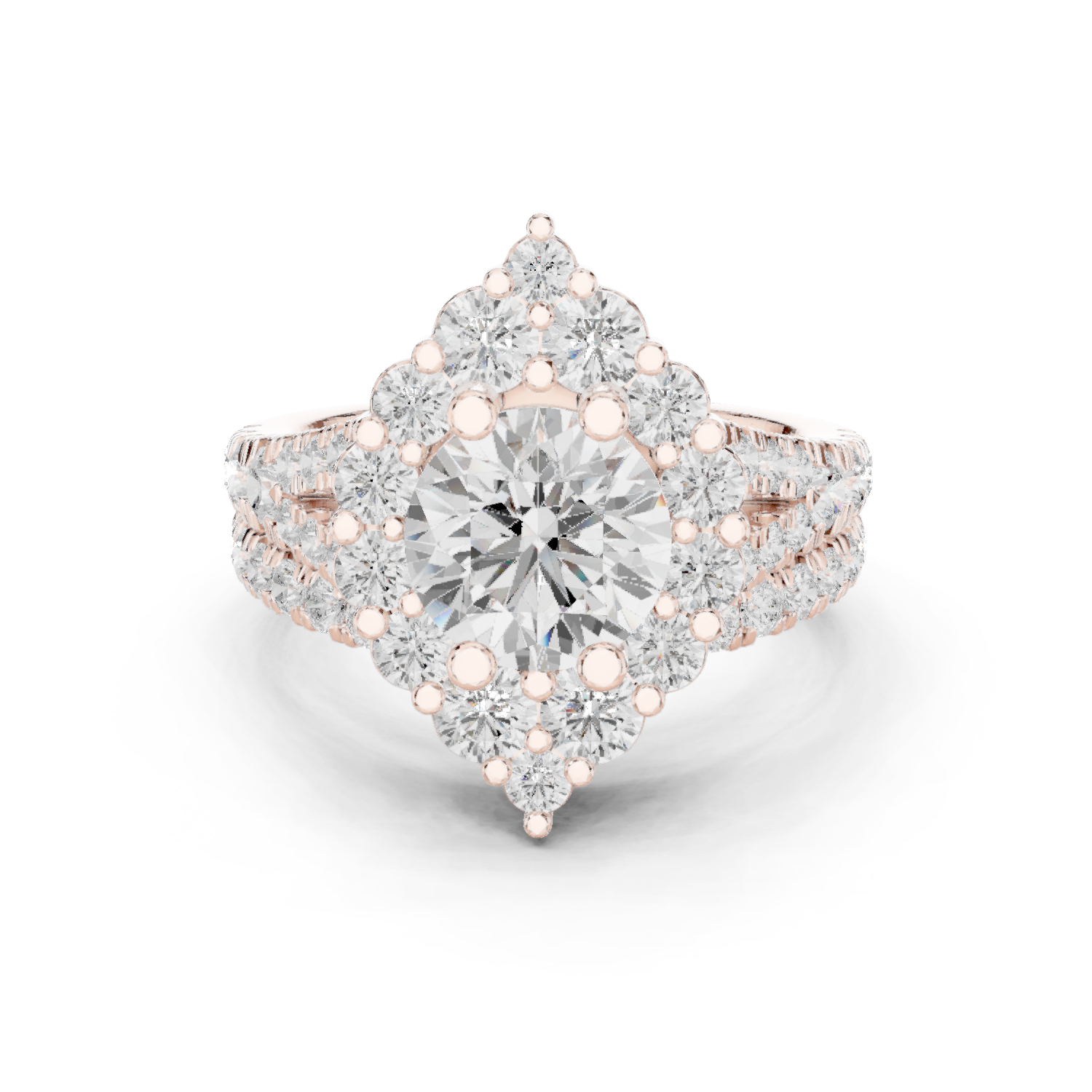Gold Ring DDLR-297, Rose Gold