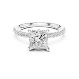 Gold Ring DDLR-1014, White Gold, view 4