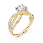 Gold Ring DDLR-676, Yellow Gold, view 2