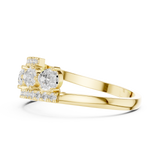 Gold Ring HLR-81, Yellow Gold, view 3