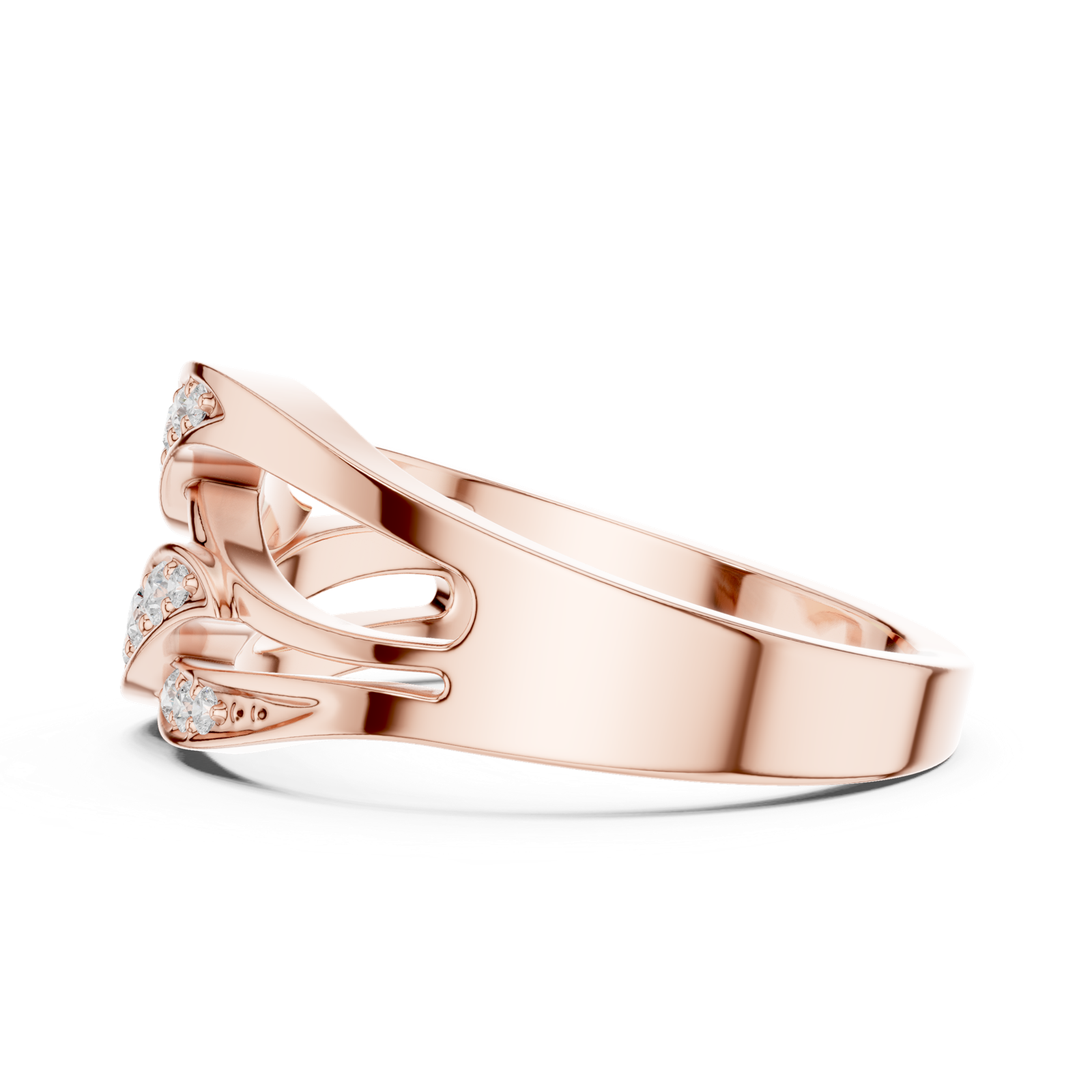 Gold Ring SBWR(49), Rose Gold, view 3