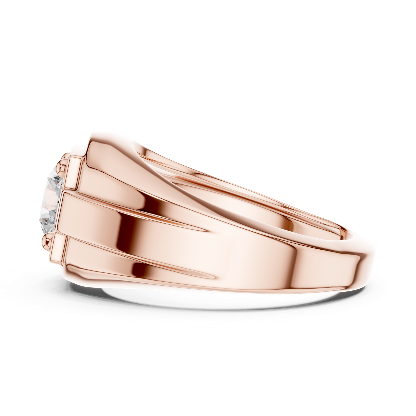 Gold Ring SBMR(21), Rose Gold, view 3