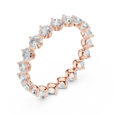 Gold Ring DDLR-373, Rose Gold, view 2