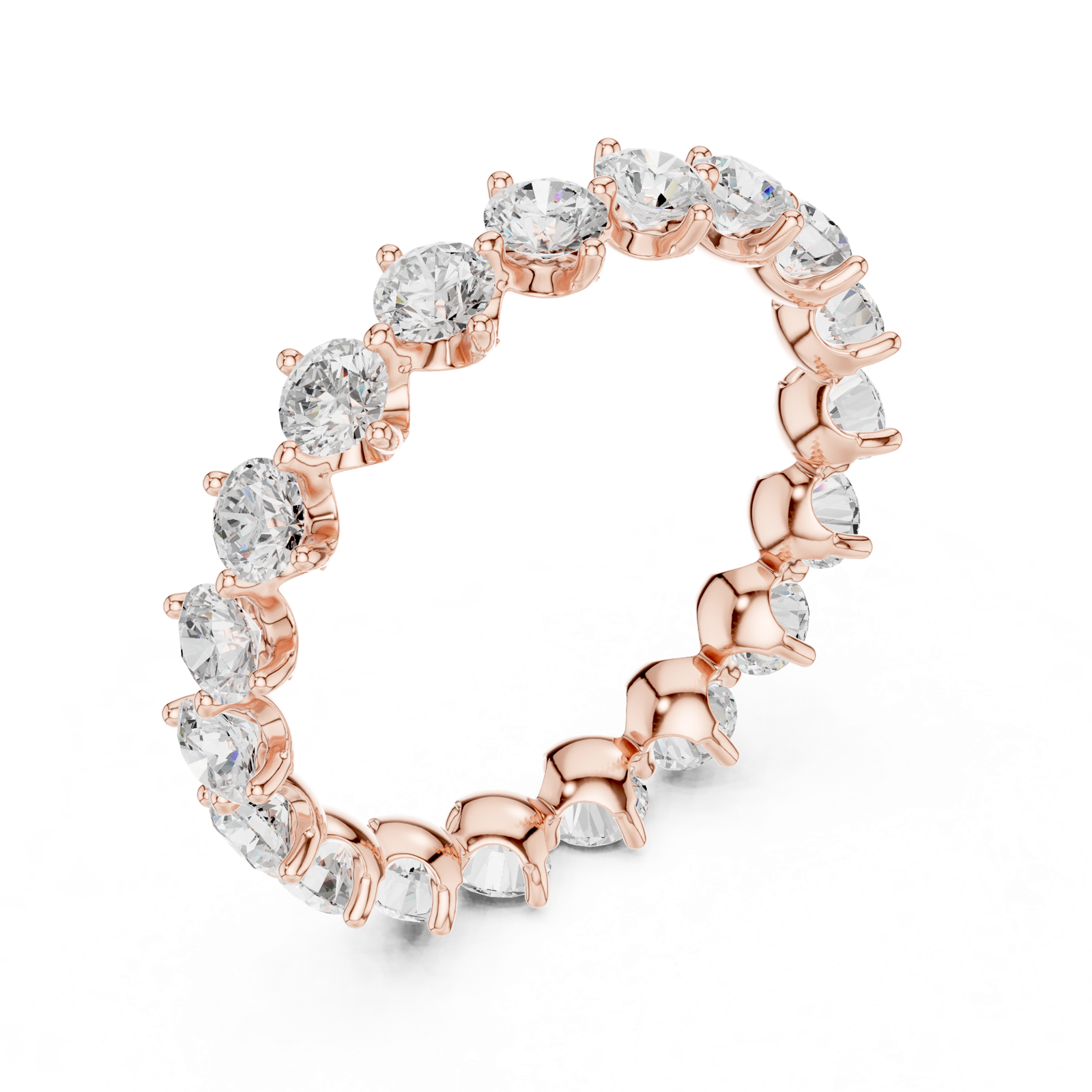 Gold Ring DDLR-373, Rose Gold, view 2