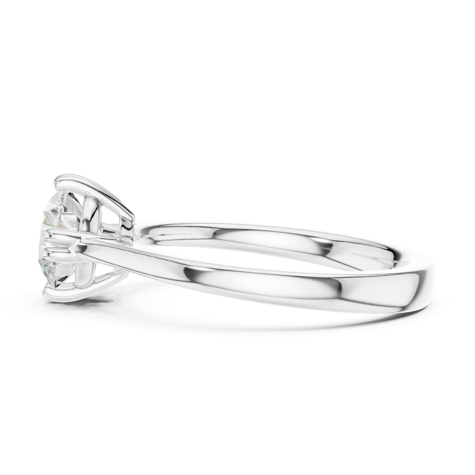 Gold Ring DDLR-540, White Gold, view 3