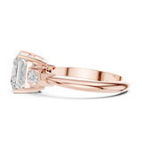 Gold Jewelry L35-67, Princess center stone, Rose Gold, view 3