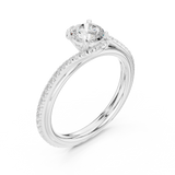 Gold Ring LR-0336, White Gold, view 2