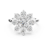 Gold Ring AGDLR-273, White Gold, view 4