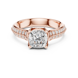 Gold Ring LR-0274, Rose Gold, view 4