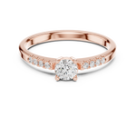 Gold Ring DDLR-834, Rose Gold, view 4