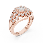 Gold Ring DDLR-768, Rose Gold, view 2