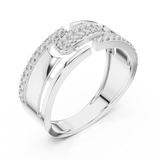 Gold Ring LR-01 (6), White Gold, view 2