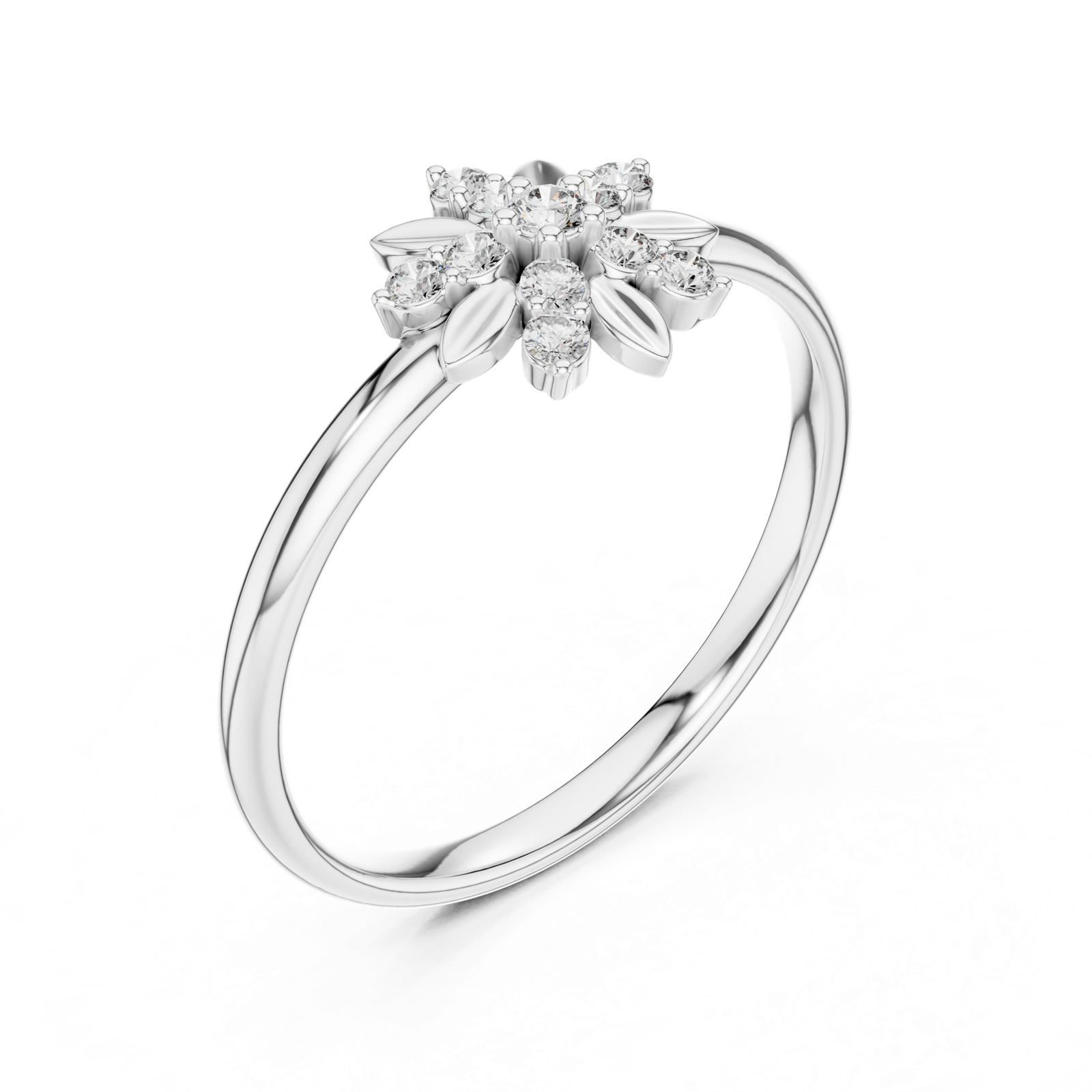 Gold Ring 1 (382), White Gold, view 2