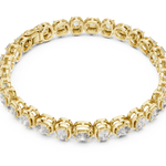 14K Solid Gold Lab Diamond Bracelet, Yellow Gold, view 2
