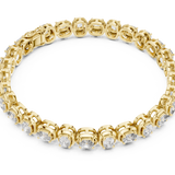 14K Solid Gold Lab Diamond Bracelet, Yellow Gold, view 2