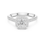Gold Ring LR-0245, White Gold