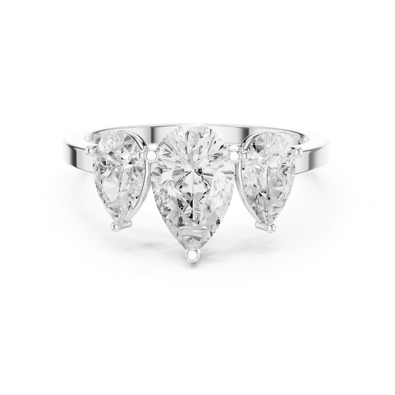 Gold Ring DDLR-1089, White Gold, view 4