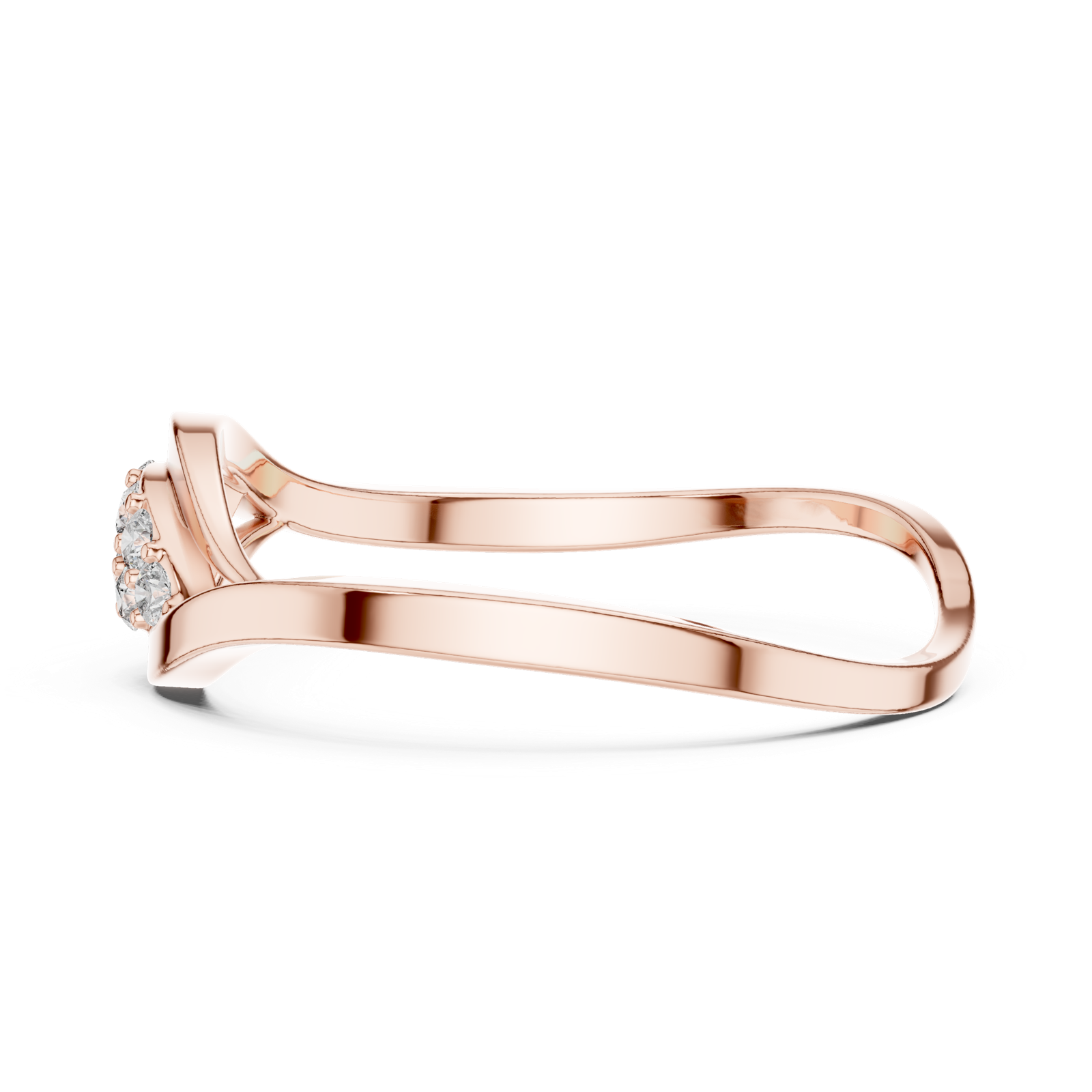 Gold Ring 1 (165), Rose Gold, view 3