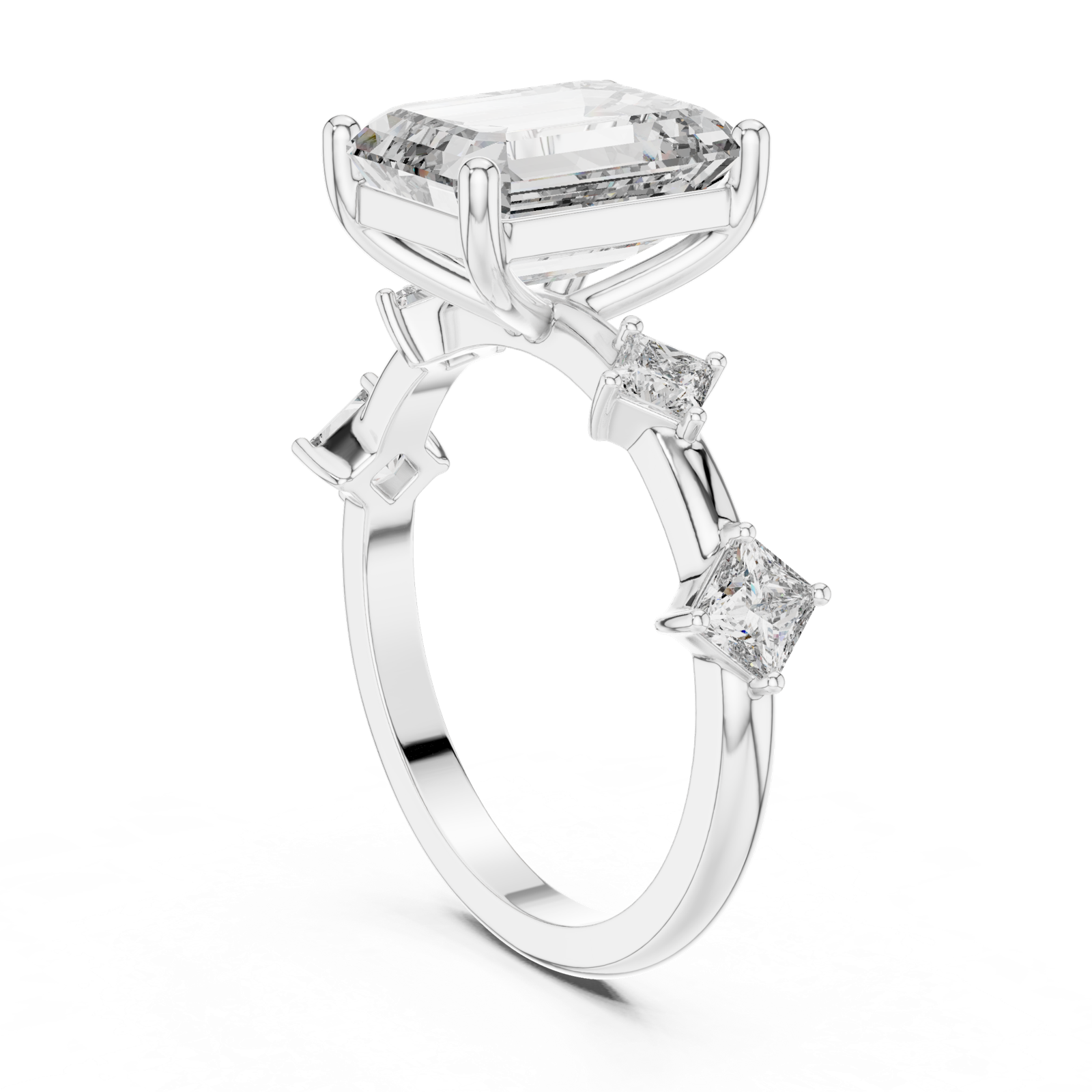 Gold Pendant 9-10021L_28, White Gold, view 1