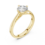 Gold Ring DDLR-555, Yellow Gold, view 2