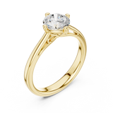 Gold Ring DDLR-555, Yellow Gold, view 2